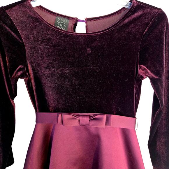 Jenny Annie Dots Girls Formal Dress Size Medium M Purple Evening Party Prom - Picture 3 of 8